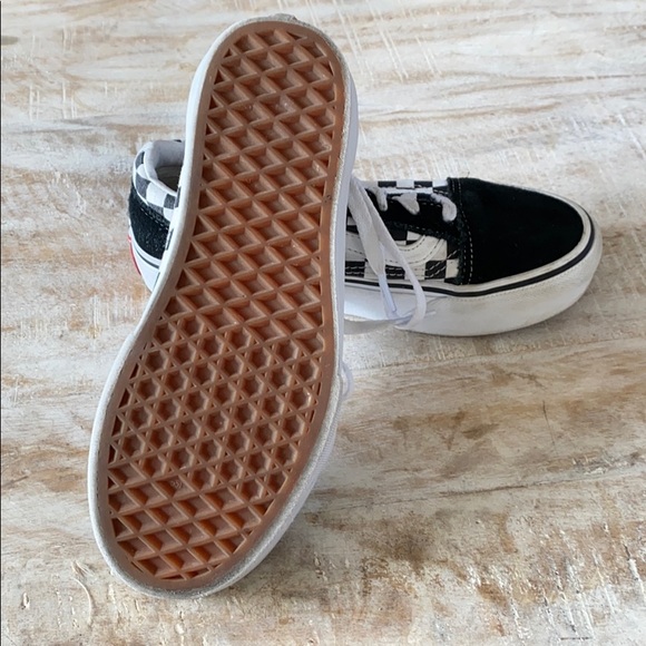 🖤🤍KIDS!! Vans Old Skool Checkerboard Sneaker/3 - Picture 5 of 8
